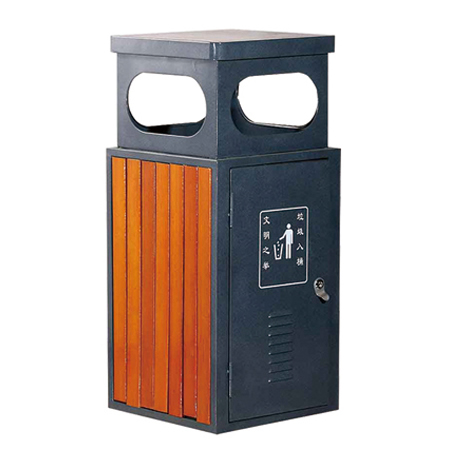 钢木垃圾桶ZX-1205