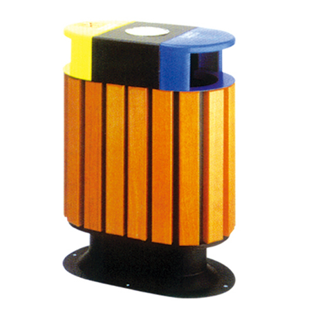 钢木垃圾桶ZX-1301